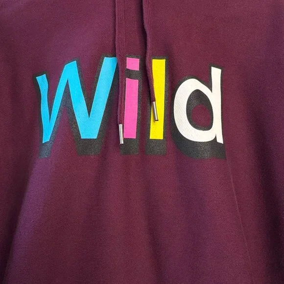 THE HUNDREDS UNO Graphic Hoodie Mens L NWT Wild Burgundy Sweatshirt NEW Large - Picture 5 of 14